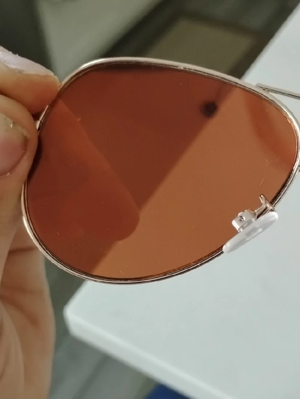 Aviator Gold Metal  Sunglasses - Brown Lenses